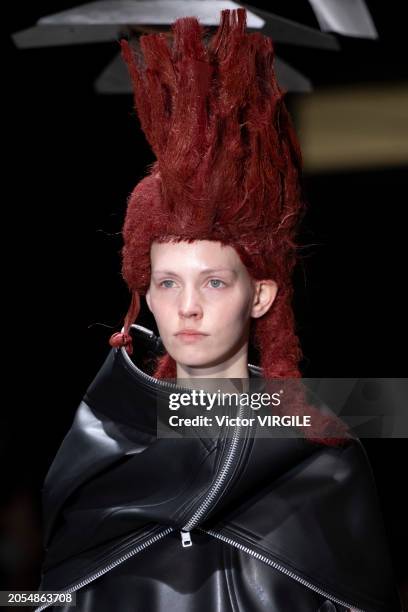 Model walks the runway during the Comme des Garçons Ready to Wear Fall/Winter 2024-2025 fashion show as part of the Paris Fashion Week on March 2,...