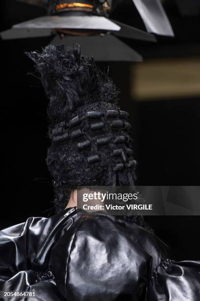 Model walks the runway during the Comme des Garçons Ready to Wear Fall/Winter 2024-2025 fashion show as part of the Paris Fashion Week on March 2,...