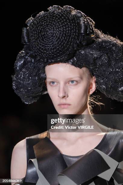 Model walks the runway during the Comme des Garçons Ready to Wear Fall/Winter 2024-2025 fashion show as part of the Paris Fashion Week on March 2,...