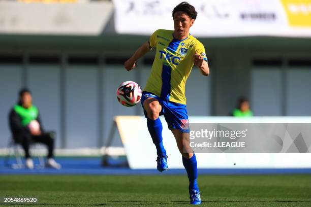 Kisho YANO of Tochigi SC in action during the J.LEAGUE MEIJI YASUDA J2 2nd Sec. Math between Tochigi SC and Montedio Yamagata at Kanseki Stadium...