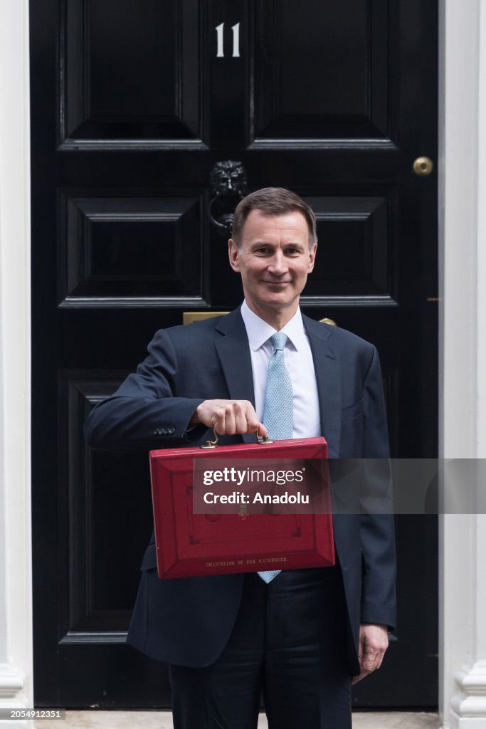 Chancellor Jeremy Hunt Delivers the Spring Budget in London