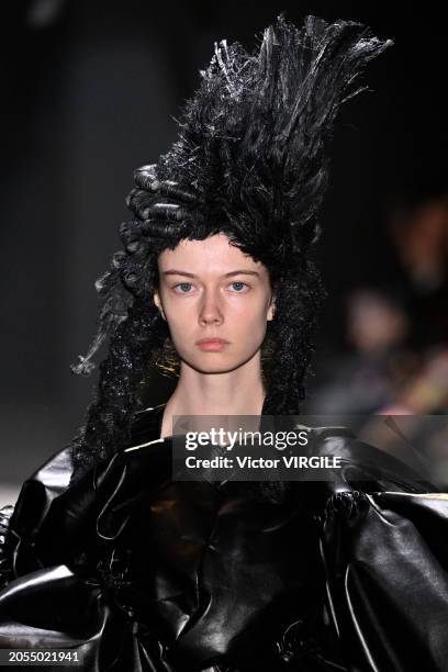 Model walks the runway during the Comme des Garçons Ready to Wear Fall/Winter 2024-2025 fashion show as part of the Paris Fashion Week on March 2,...