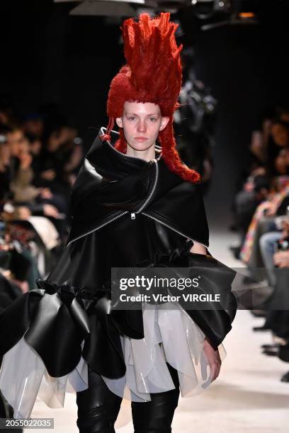 Model walks the runway during the Comme des Garçons Ready to Wear Fall/Winter 2024-2025 fashion show as part of the Paris Fashion Week on March 2,...