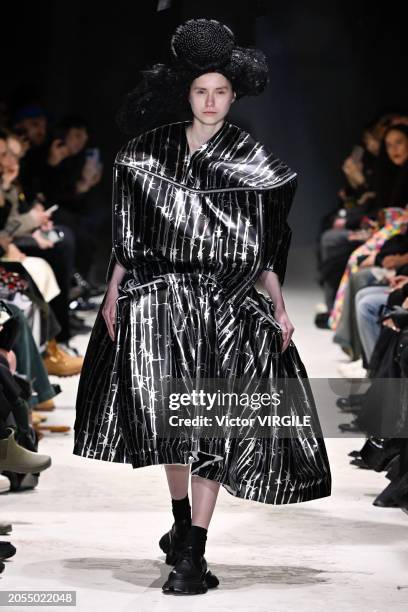 Model walks the runway during the Comme des Garçons Ready to Wear Fall/Winter 2024-2025 fashion show as part of the Paris Fashion Week on March 2,...