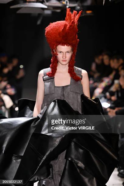 Model walks the runway during the Comme des Garçons Ready to Wear Fall/Winter 2024-2025 fashion show as part of the Paris Fashion Week on March 2,...