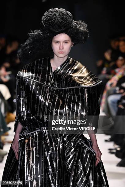 Model walks the runway during the Comme des Gar�çons Ready to Wear Fall/Winter 2024-2025 fashion show as part of the Paris Fashion Week on March 2,...