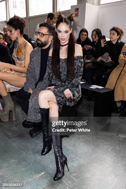 Coco Rocha attends the Vivienne Westwood Womenswear Fall/Winter 2024-2025 show as part of Paris Fashion Week on March 02, 2024 in Paris, France.