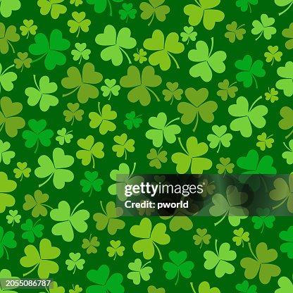 Clover seamless pattern . Clover seamless pattern .