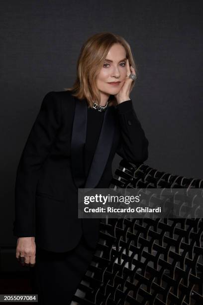 Actress Isabelle Huppert poses for a portrait shoot on February 19, 2024 in Berlin, Germany.