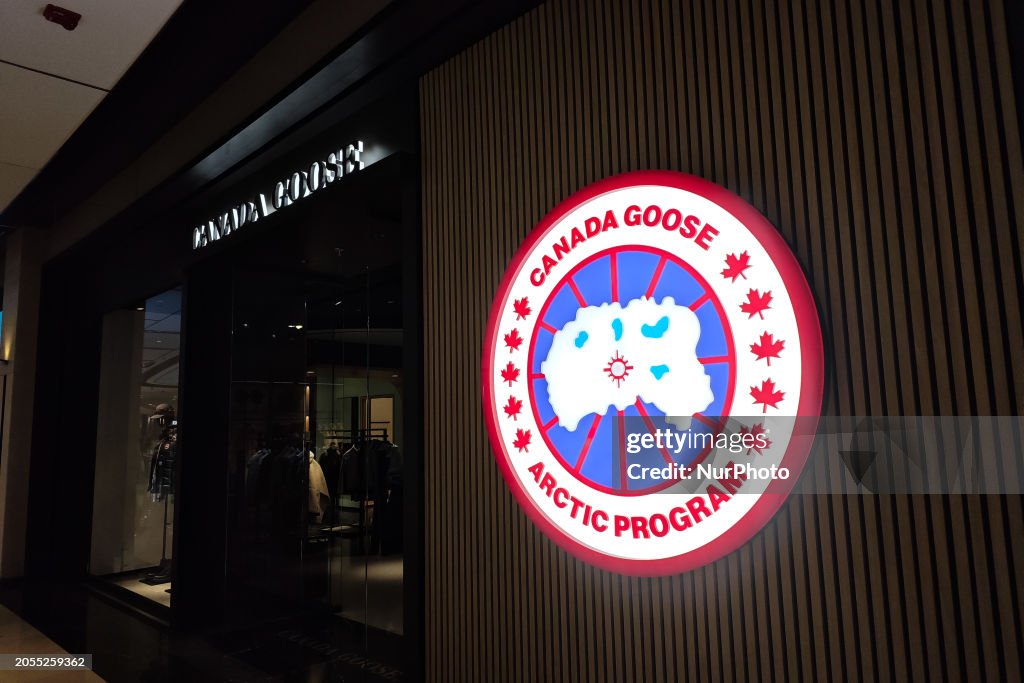 A Canada Goose Down Jacket Store in Shanghai