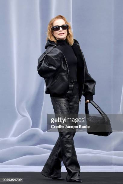 Isabelle Huppert attends the Balenciaga Womenswear Fall/Winter 2024-2025 show as part of Paris Fashion Week on March 03, 2024 in Paris, France.