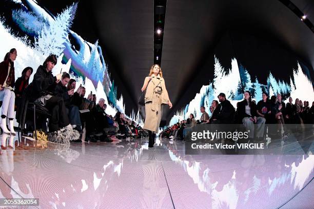 Frankie Rayder walks the runway during the Balenciaga Ready to Wear Fall/Winter 2024-2025 fashion show as part of the Paris Fashion Week on March 3,...