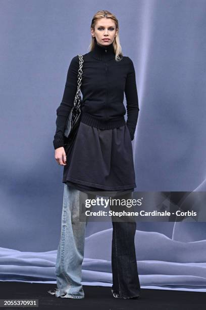 Stella Maxwell attends the Balenciaga Womenswear Fall/Winter 2024-2025 show as part of Paris Fashion Week on March 03, 2024 in Paris, France.