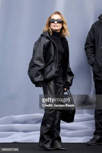Isabelle Huppert attends the Balenciaga Womenswear Fall/Winter 2024-2025 show as part of Paris Fashion Week on March 03, 2024 in Paris, France.