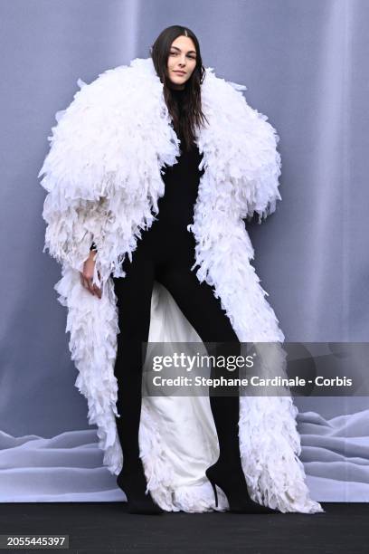 Vittoria Ceretti attends the Balenciaga Womenswear Fall/Winter 2024-2025 show as part of Paris Fashion Week on March 03, 2024 in Paris, France.