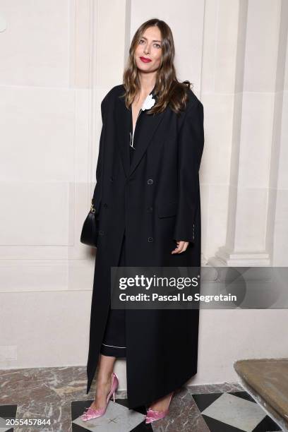 Maria Sharapova attends the Valentino Womenswear Fall/Winter 2024-2025 show as part of Paris Fashion Week on March 03, 2024 in Paris, France.