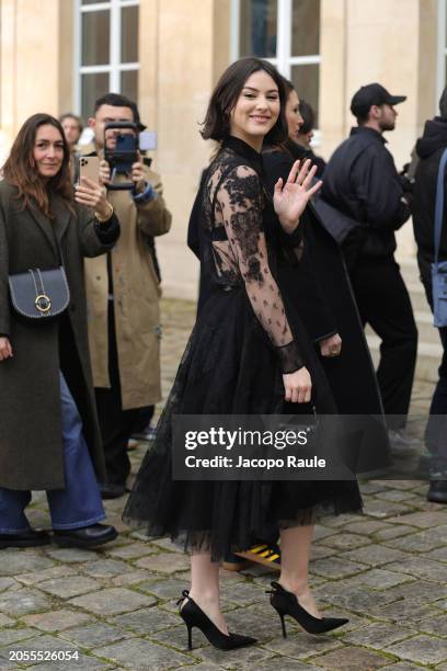 Gracie Abrams attends the Valentino Womenswear Fall/Winter 2024-2025 show as part of Paris Fashion Week on March 03, 2024 in Paris, France.