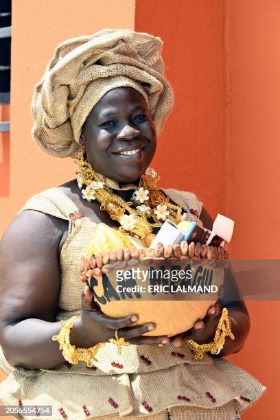 Local worker pictured at the ECAM cocoa cooperative in Meagui, during a royal working visit to Ivory Coast, in San Pedro, Wednesday 06 March 2024....