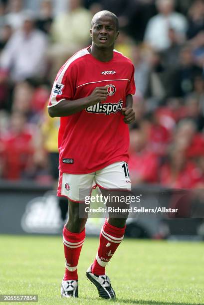 August 21: Kevin Lisbie of Charlton Atheltic running during the Premier League match between Charlton Athletic and Portsmouth at The Valley on August...