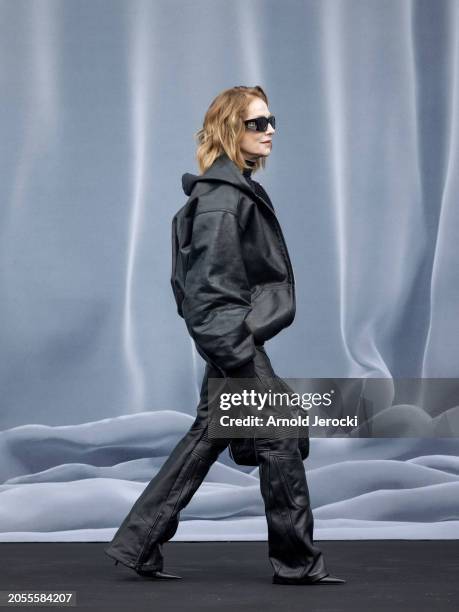 Isabelle Huppert attends the Balenciaga Womenswear Fall/Winter 2024-2025 show as part of Paris Fashion Week on March 03, 2024 in Paris, France.