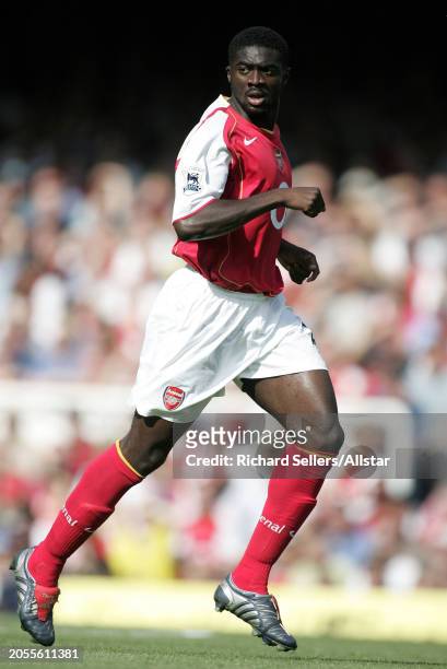 August 22: Kolo Toure of Arsenal running during the Premier League match between Arsenal and Middlesbrough at Highbury on August 22, 2004 in London,...