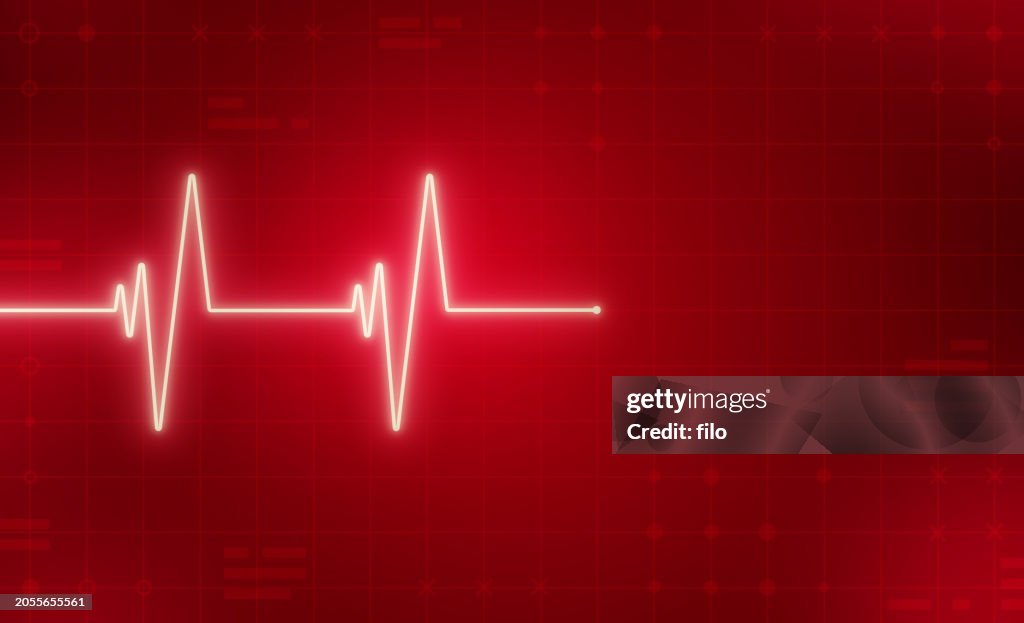 Saúde Coração pulso Trace fundo abstrato vermelho