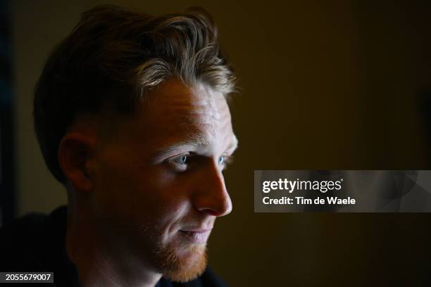 Tao Geoghegan Hart of The United Kingdom and Team Lidl - Trek during the 59th Tirreno-Adriatico 2024 – Top Riders Press Conference / #UCIWT / on...