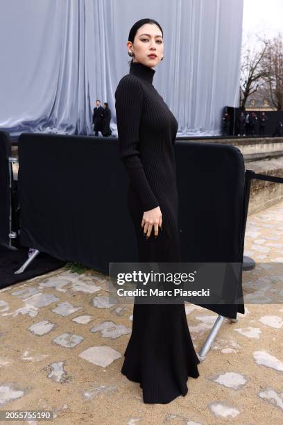 Ayaka Miyoshi attends the Balenciaga Womenswear Fall/Winter 2024-2025 show as part of Paris Fashion Week on March 03, 2024 in Paris, France.