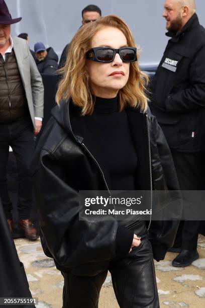 Isabelle Huppert attends the Balenciaga Womenswear Fall/Winter 2024-2025 show as part of Paris Fashion Week on March 03, 2024 in Paris, France.