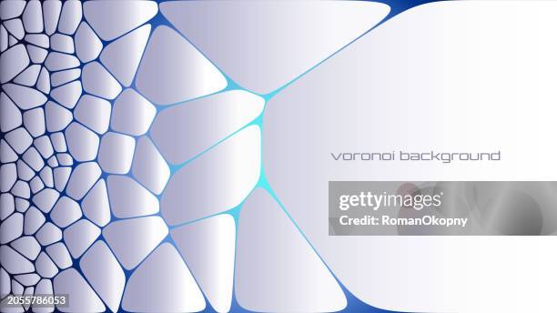 elegant white abstract composition with voronoi fracture elements. - empty vault stock illustrations