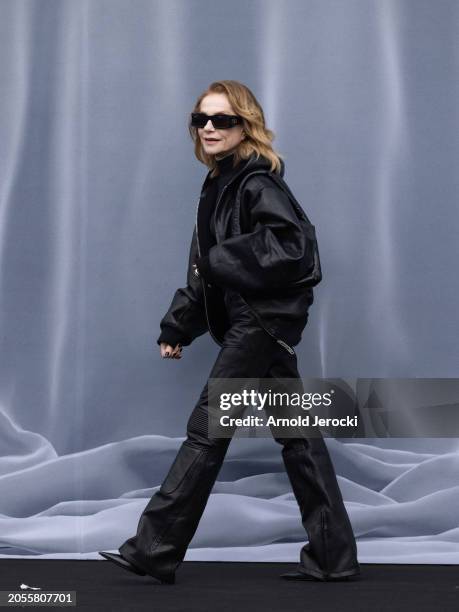 Isabelle Huppert attends the Balenciaga Womenswear Fall/Winter 2024-2025 show as part of Paris Fashion Week on March 03, 2024 in Paris, France.