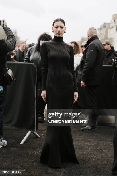 Ayaka Miyoshi attends the Balenciaga Womenswear Fall/Winter 2024-2025 show as part of Paris Fashion Week on March 03, 2024 in Paris, France.