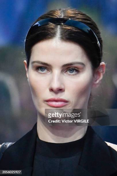 Isabeli Fontana walks the runway during the Balenciaga Ready to Wear Fall/Winter 2024-2025 fashion show as part of the Paris Fashion Week on March 3,...