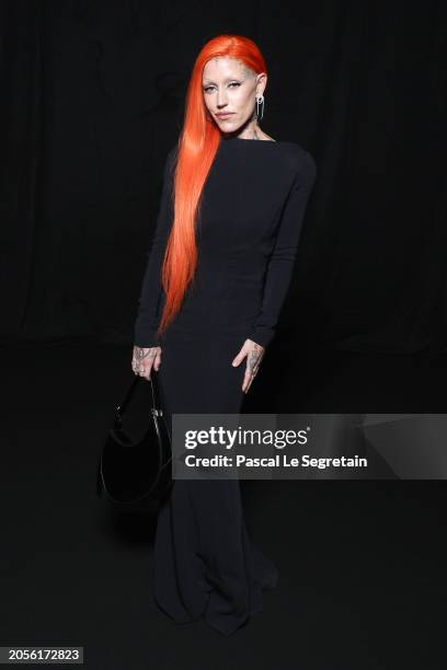 Brooke Candy attends the Mugler Womenswear Fall/Winter 2024-2025 show as part of Paris Fashion Week on March 03, 2024 in Paris, France.