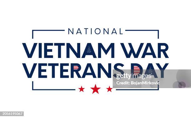 vietnam war veterans day poster, card. vector - vietnam war soldier stock illustrations