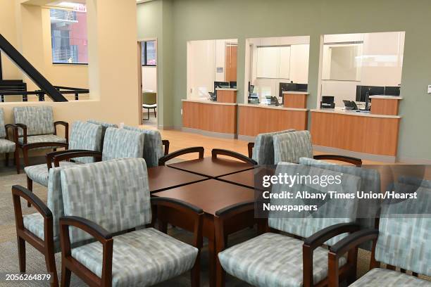 Main lobby area of Ellis Medicine's new 10,000-square-foot urgent and primary care practice at Mohawk Harbor on Thursday, Oct. 11, 2018 in...