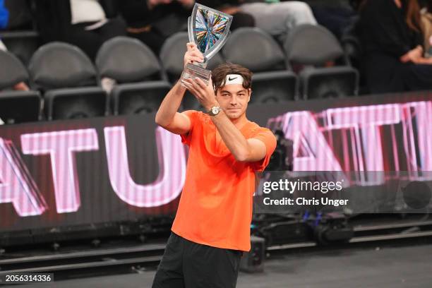 Taylor Fritz attends The Netflix Slam at Michelob ULTRA Arena on March 03, 2024 in Las Vegas, Nevada.