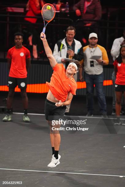 Taylor Fritz attends the Ace Challenge during The Netflix Slam at Michelob ULTRA Arena on March 03, 2024 in Las Vegas, Nevada.