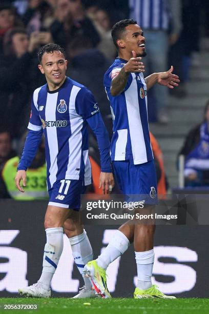 Wenderson Rodrigues do Nascimento Galeno of FC Porto celebrates after scoring his team's first goal during the Liga Portugal Betclic match between FC...