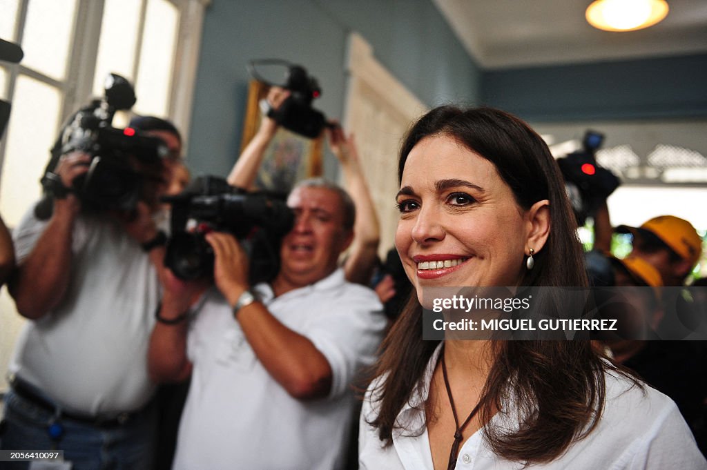 VENEZUELA-PARLIAMENT-ELECTION-MACHADO