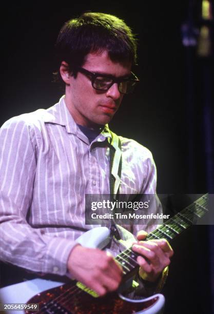 Rivers Cuomo of Weezer performs at San Jose State Event Center on December 8, 1994 in San Jose, California.