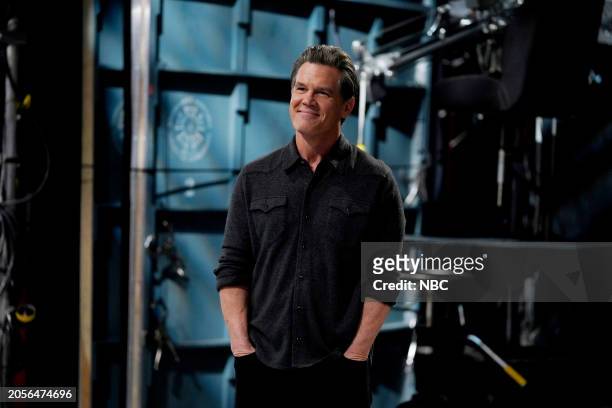 Episode 1858 -- Pictured: Host Josh Brolin during Promos in Studio 8H on Tuesday, March 5, 2024 --