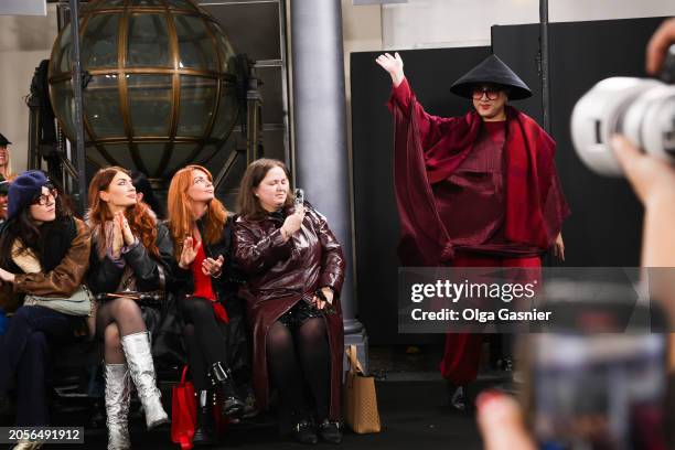 Designer Cho Cho Cheng walks the runway during the Chochen Womenswear Fall/Winter 2024-2025 show as part of Paris Fashion Week on March 3, 2024 in...