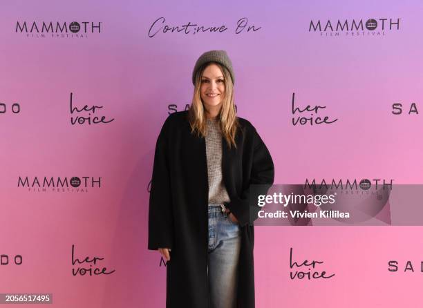 Rachel Bilson attends HER VOICE: A Conversation with Trailblazing Women at the Mammoth Film Festival on March 03, 2024 in Mammoth, California.