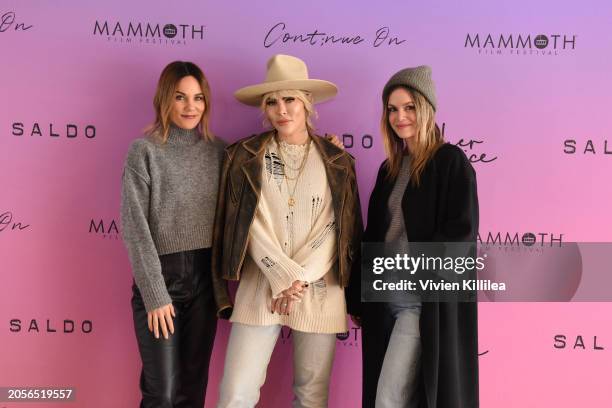 Olivia Allen, Nadine Crocker and Rachel Bilson attend HER VOICE: A Conversation with Trailblazing Women at the Mammoth Film Festival on March 03,...