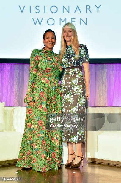 Nicole Avant and Gwyneth Paltrow at the Visionary Women's International Women's Day Summit held at Beverly Wilshire, A Four Seasons Hotel on March 6,...