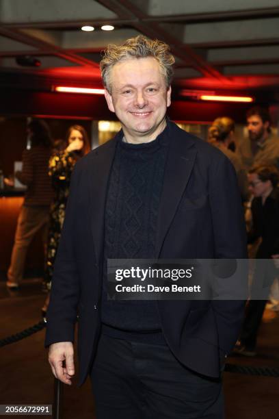 Michael Sheen attends the press night after party for "Nye" at The National Theatre on March 6, 2024 in London, England.
