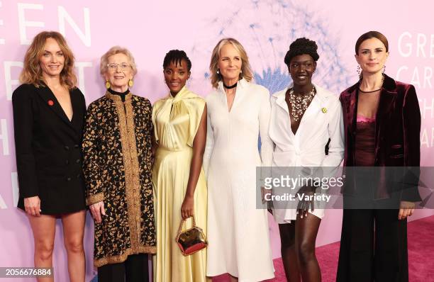 Amber Valletta, Mary Robinson, Vanessa Nakate, Helen Hunt, Mary Maker and Livia Giuggioli Firth at the 2024 Green Carpet Fashion Awards held at 1...