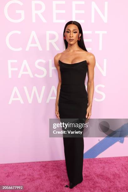 Michaela Jaé Rodriguez at the 2024 Green Carpet Fashion Awards held at 1 Hotel West Hollywood on March 6, 2024 in West Hollywood, California.