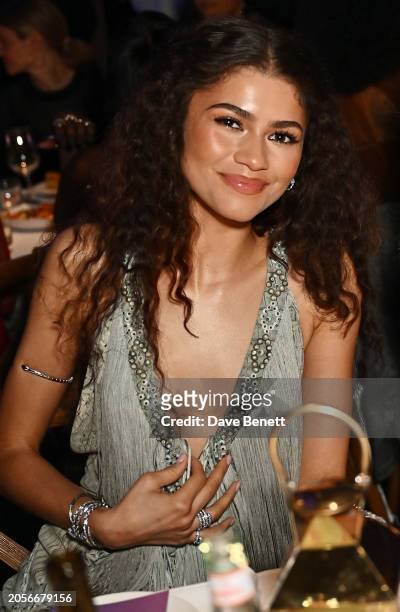 Zendaya attends the Green Carpet Fashion Awards held at 1 Hotel West Hollywood on March 6, 2024 in West Hollywood, California.